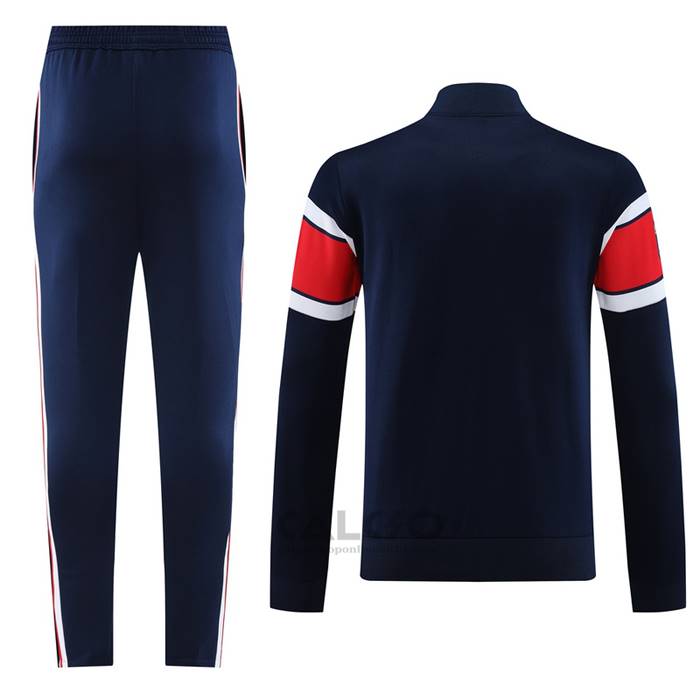 Tuta da Track di Giacca Paris Saint-Germain 2023-2024 Blu e Rosso